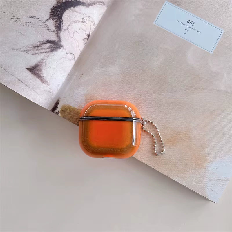 Luminous Glitter Quicksand Earphone Case for Airpods Pro Airpod 4 3 2 Cover Headphone Gloss Moving Sand Hard Protective Bag 2025