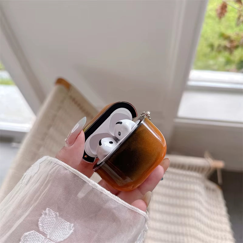 Luminous Glitter Quicksand Earphone Case for Airpods Pro Airpod 4 3 2 Cover Headphone Gloss Moving Sand Hard Protective Bag 2025